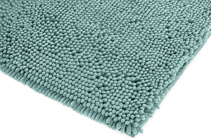 - Tappeto Da Bagno in Microfibra, a Pelo Lungo, Antiscivolo, 0,53 X 0,86 M, Verd