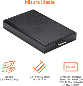 - Cassetto per Capsule per Nespresso, Capacità: 50 Capsule
