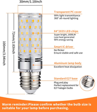 Carica l&#39;immagine nel visualizzatore di Gallery, Lampadine LED E27 Luce Naturale 4000K 1600LM, 16W Lampade LED E27 Equivalenti a
