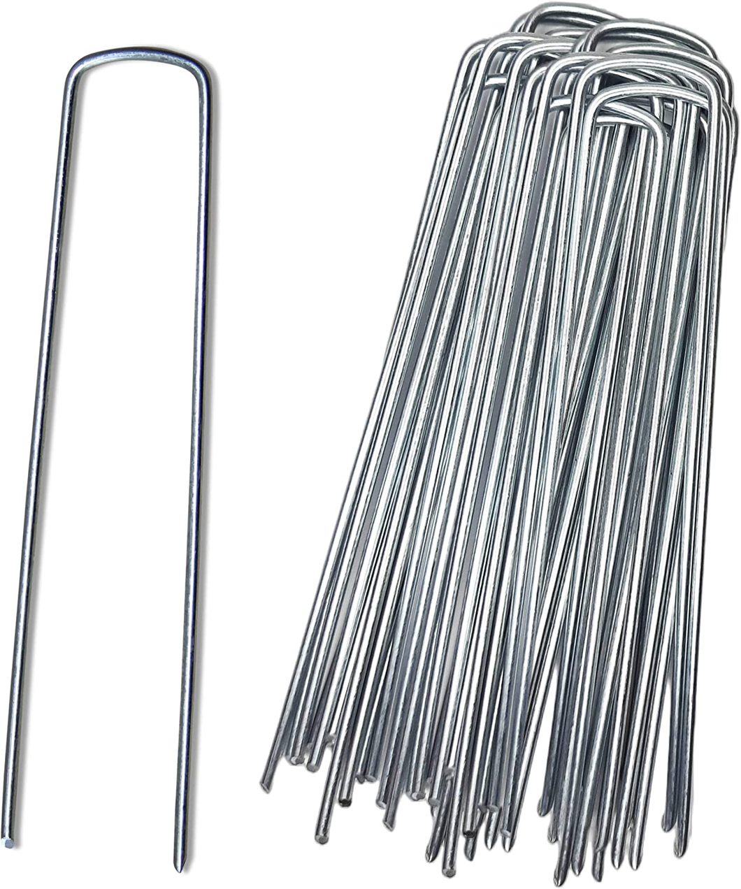 Picchetti Telo Pacciamatura – 50 Pezzi - Picchetti Giardino – Ø3Mm - Picchetti A