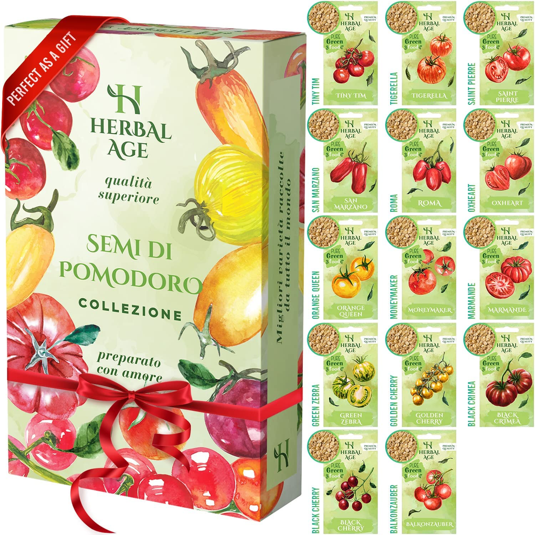 Kit Di Giardinaggio Di Pomodori - 14 Varietà Di Piante Di Pomodoro -900+ Semi Or