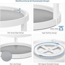 Carica l&#39;immagine nel visualizzatore di Gallery, Organizer Cucina a 2 Livelli, Portaspezie Girevole in Plastica Priva Di BPA, Por
