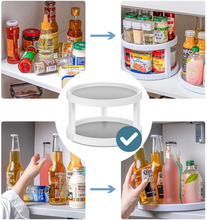 Carica l&#39;immagine nel visualizzatore di Gallery, Organizer Cucina a 2 Livelli, Portaspezie Girevole in Plastica Priva Di BPA, Por
