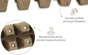 - Vasetti per Piantine in Fibra Di Torba, Confezione Da 120 Vasetti Di Torba, Id