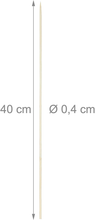 Carica l&#39;immagine nel visualizzatore di Gallery, Set 300 Spiedini in Bambù, Spiedi 40 Cm, Stecchini, Bastoncini per Salsicce, Zuc
