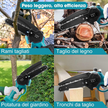 Carica l&#39;immagine nel visualizzatore di Gallery, Mini Motosega a Batteria  6 Pollice, Motosega a Batteria per Potatura Con Oliato
