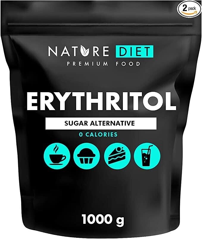Eritritolo Erythritol Naturale 2Kg Granulato Sostituto Zucchero 0 Calorie €19,95