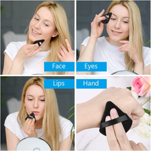 Carica l&#39;immagine nel visualizzatore di Gallery, Piumini Da Cipria, 4 Pezzi Soffio Di Cipria Triangolo Del Viso, Riutilizzabile S
