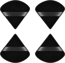 Carica l&#39;immagine nel visualizzatore di Gallery, Piumini Da Cipria, 4 Pezzi Soffio Di Cipria Triangolo Del Viso, Riutilizzabile S
