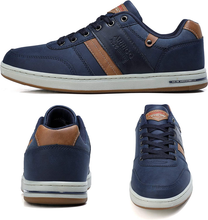 Carica l&#39;immagine nel visualizzatore di Gallery, Sneakers Uomo Scarpe Casual Da Ginnastica Eleganti PU Pelle Sportive Interior Al
