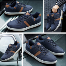 Carica l&#39;immagine nel visualizzatore di Gallery, Sneakers Uomo Scarpe Casual Da Ginnastica Eleganti PU Pelle Sportive Interior Al
