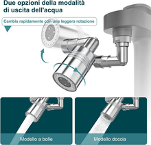 Carica l&#39;immagine nel visualizzatore di Gallery, Rubinetto Rotante 1440 Gradi,Prolunga Rubinetto Bagno in 2 Modalità,Filtro per A
