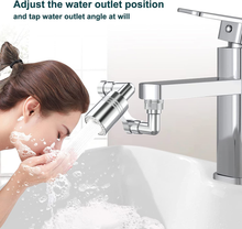 Carica l&#39;immagine nel visualizzatore di Gallery, Rubinetto Rotante 1440 Gradi,Prolunga Rubinetto Bagno in 2 Modalità,Filtro per A
