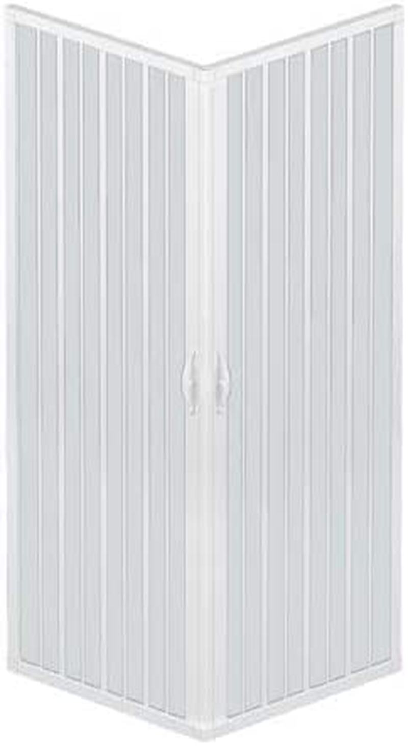 Box Doccia a Soffietto Liberte' 70X70 CM Angolare Riducibile Colore Bianco Paste