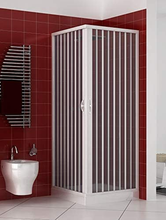 Carica l&#39;immagine nel visualizzatore di Gallery, Box Doccia a Soffietto Liberte&#39; 70X70 CM Angolare Riducibile Colore Bianco Paste
