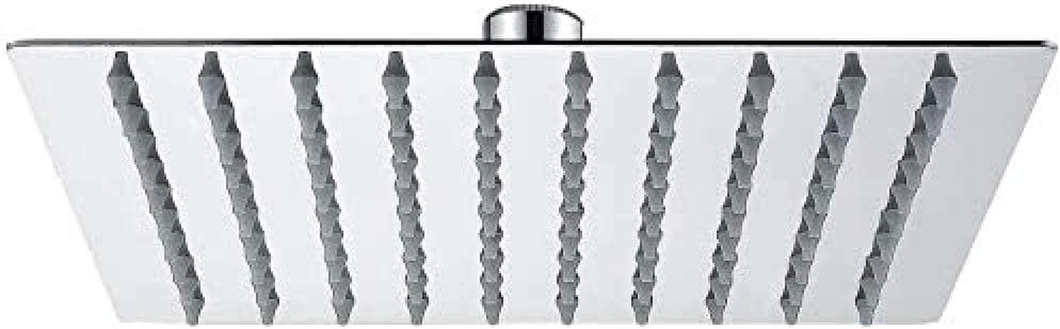 M20292 - Soffione Doccia a Pioggia, 20 X 20 CM, Docce Fisso Quadrato, Acciaio, C