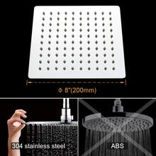 Carica l&#39;immagine nel visualizzatore di Gallery, M20292 - Soffione Doccia a Pioggia, 20 X 20 CM, Docce Fisso Quadrato, Acciaio, C
