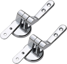 Carica l&#39;immagine nel visualizzatore di Gallery, Cerniere Del Sedile Del WC Coppia Di Cerniere Di Ricambio Rifinite in Lega Copri
