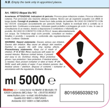 Carica l&#39;immagine nel visualizzatore di Gallery, AKQUA BLU WC 5L CAMPER
