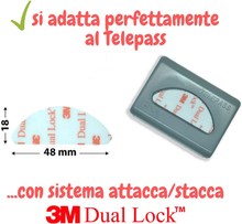 Carica l&#39;immagine nel visualizzatore di Gallery, Adesivo Telepass 3M Originale Trasparente 2 Adesivi Telepass Auto Camion Camper
