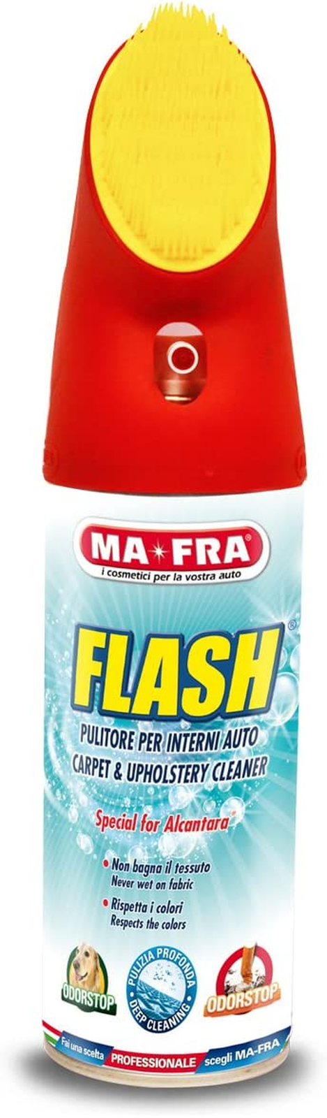 , Pulitore Flash Interni, a Secco, Adatto a Tessuto, Velluto E Alcantara, Neutra