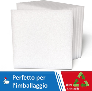 - Pannelli Polistirolo Isolanti 10 Kg/Mq, 12 Pezzi, 100X100X5 Cm, Pannelli Isola