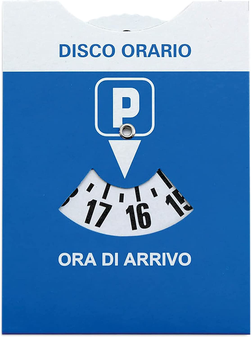 Disco ORARIO Maxi Con Bustina Trasparente Protettiva in PVC Cm 11X14 (1 Disco Or