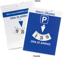 Carica l&#39;immagine nel visualizzatore di Gallery, Disco ORARIO Maxi Con Bustina Trasparente Protettiva in PVC Cm 11X14 (1 Disco Or
