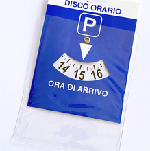 Carica l&#39;immagine nel visualizzatore di Gallery, Disco ORARIO Maxi Con Bustina Trasparente Protettiva in PVC Cm 11X14 (1 Disco Or

