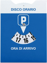 Carica l&#39;immagine nel visualizzatore di Gallery, Disco ORARIO Maxi Con Bustina Trasparente Protettiva in PVC Cm 11X14 (1 Disco Or
