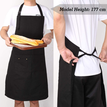 Carica l'immagine nel visualizzatore di Gallery, Tablier, 100% Coton Tablier de Cuisine Avec Cordon Réglable, Qualité Profes

