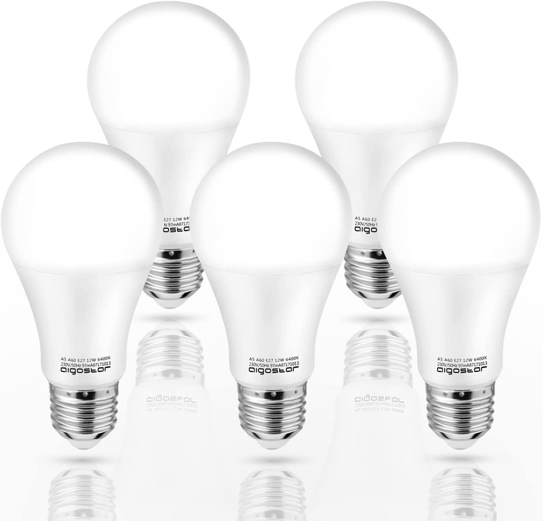 Ampoule LED E27 Lumière Froide 6400K, 12W Equivalent A 73W, 1020 Lumen Ampoule A
