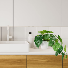 Carica l&#39;immagine nel visualizzatore di Gallery, Pflanze Kunstleder Sternschnuppe 50Cm Monstera Deliciosa Fälschung Von Innen
