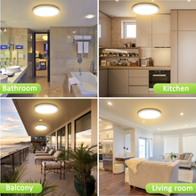 Carica l&#39;immagine nel visualizzatore di Gallery, LED Plafonnier Plafond 18W (=150W) Lampada De 3000K 1600LM Imperméable À L’Eau
