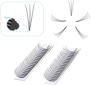 0.07Mm Extension Zilien 3D Zilien, Kurve D 8-14 MM Mix Russian Grasbüschel