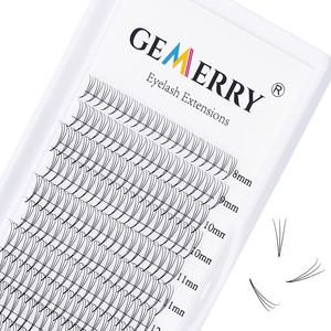 0.07Mm Extension Cils 3D Cils, Courbe D 8-14 MM Mélanger Russian Touffes