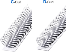 Carica l&#39;immagine nel visualizzatore di Gallery, 0.07Mm Extension Cils 3D Cils, Courbe D 8-14 MM Mélanger Russian Touffes
