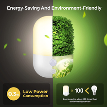 Carica l&#39;immagine nel visualizzatore di Gallery, Lumière Nuit Enfants 2 Pièces] LED 5 Niveaux Luminosité Avec Sens
