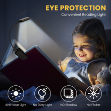 Carica l&#39;immagine nel visualizzatore di Gallery, Lumière de Lecture, USB Rechargeable Lampe 9 Leds 3 Modalités Avec Cli

