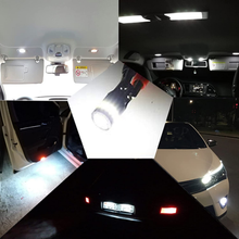 Carica l'immagine nel visualizzatore di Gallery, T10 W5W LED 194 168 Ampoule 6000K Blanc Coin Type Ampoules 12V Voiture Plaque L
