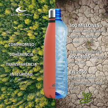 Carica l&#39;immagine nel visualizzatore di Gallery, Flasche Stahl Edelstahl + Lederband Einstellbar + Karabiner, Thermosflasche
