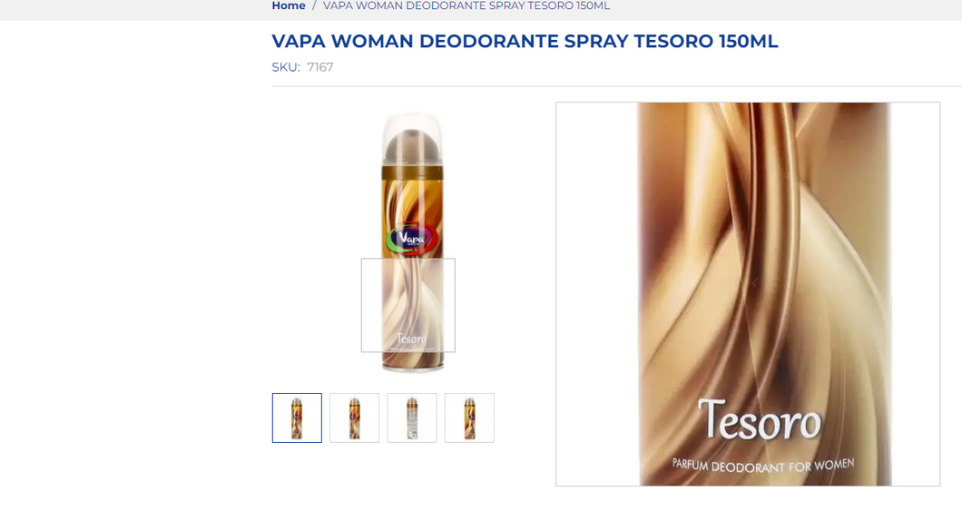 Schatztruhe Deo ML 150 Frau Wapa Women