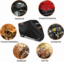 Carica l&#39;immagine nel visualizzatore di Gallery, Housse Moto Résistant À Eau, Poudre, Pluie, Vent, Fossile De Oiseau
