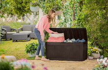 Carica l&#39;immagine nel visualizzatore di Gallery, Comfy Brown Trunk - 270 L Capacity, in Resin, 116.7 x 44.7 x 57 cm
