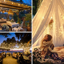 Carica l&#39;immagine nel visualizzatore di Gallery, Lichter Solar Externe 3 Pack] Total 36M 360 LED Kette Hell Externe Schnur
