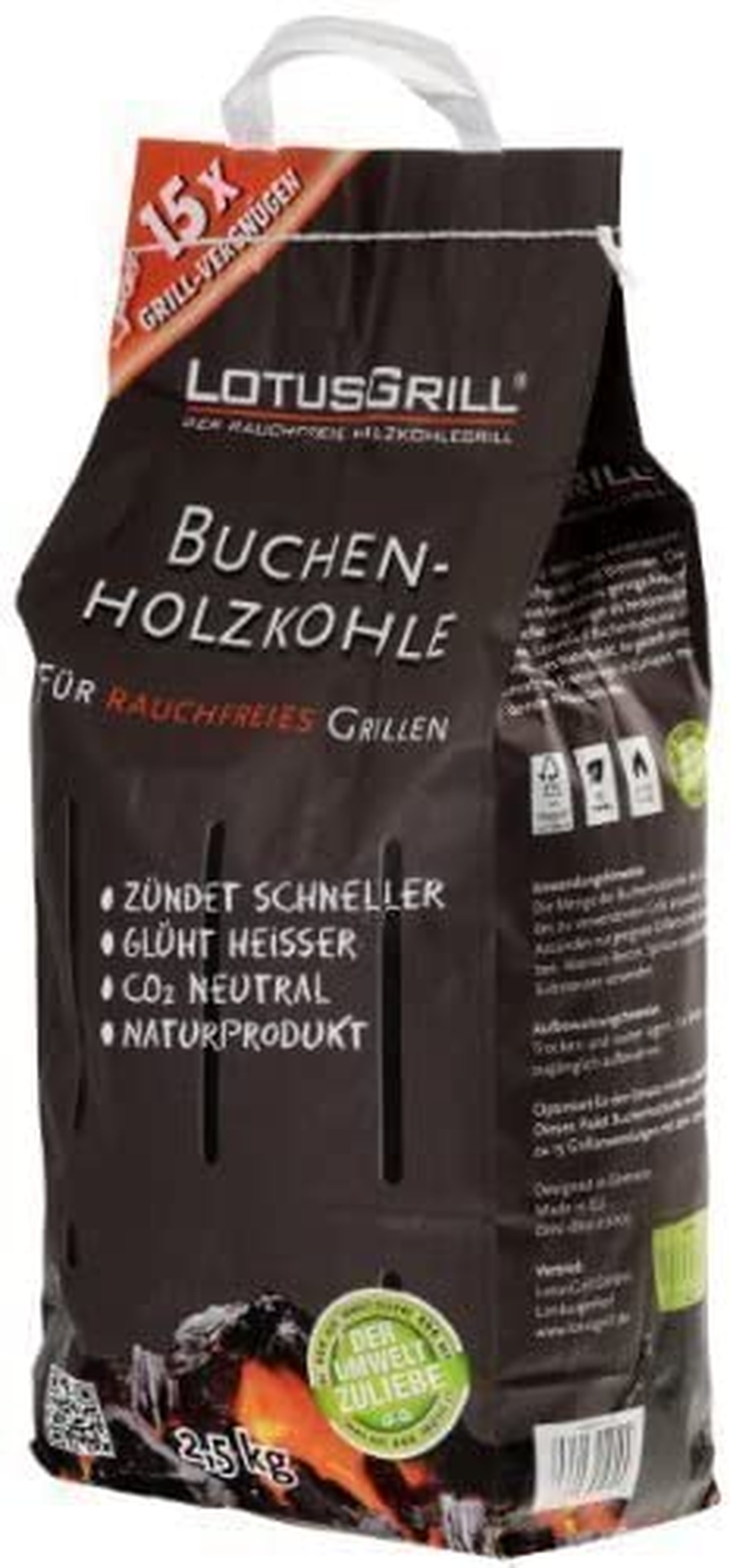 Charbon De Bois de Hêtre De 2,5 KG