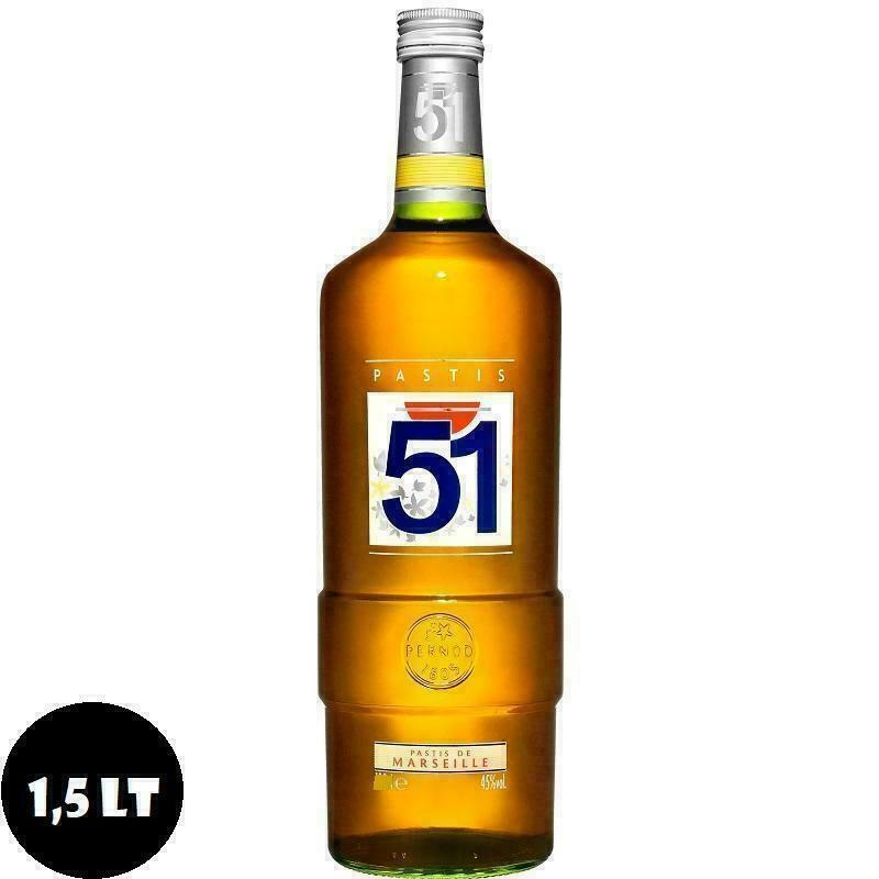PASTIS 51 Magnum 1,5 X Lt + un Verre Averna Gratuit Totale 1,5LITRI PASTIS