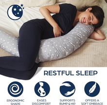Carica l&#39;immagine nel visualizzatore di Gallery, Pregnancy and Breastfeeding Pillow Newborn XXL Removable Multifunctional Reducer
