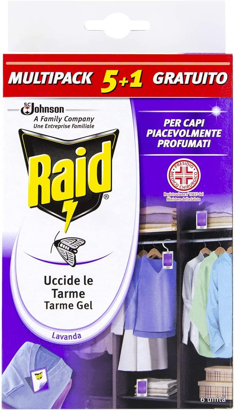 Anti-mites Gel pour Armoires, Lot De 6 Pièces Au Parfum De Lavande, Protège