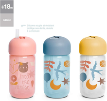 Carica l&#39;immagine nel visualizzatore di Gallery, 401207 Verre Bébé Training Coupe Avec Paille Flexible Et Système Antigoutte
